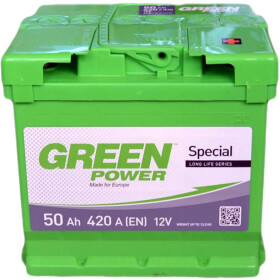 Аккумулятор Green Power 6 CT-50-R Special 22355