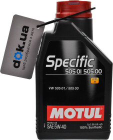 Моторна олива Motul Specific 505 01 505 00 5W-40 синтетична