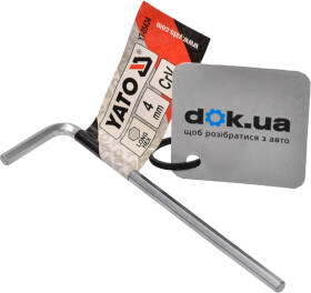 Ключ шестигранний Yato YT-05434 L-подібний 4 мм