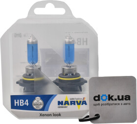 Автолампа Narva Range Power White HB4 P22d 55 W светло-голубая 48626S2