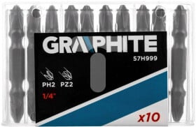 Набір бит Graphite 57H999 10 шт.