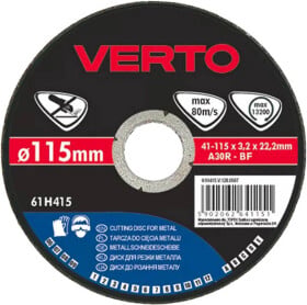 Круг отрезной Verto 61H418 115 мм