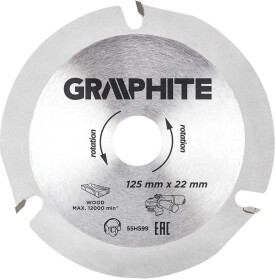 Круг отрезной Graphite 55H599 125 мм