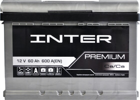 Акумулятор Inter 6 CT-60-L Premium 4820219073697