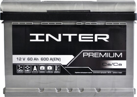 Аккумулятор Inter 6 CT-60-L Premium 4820219073697