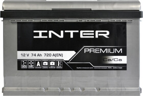 Акумулятор Inter 6 CT-74-R Premium 4820219073727