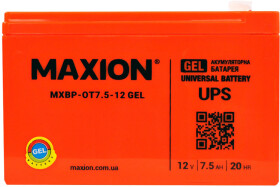 Акумулятор для ДБЖ Maxion MXBP-OT7.5-12 MXBPOT7512GEL 7.5 Аг 12 В