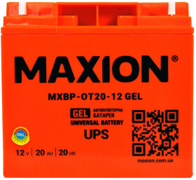 Аккумулятор для ИБП Maxion MXBP-OT20-12 MXBPOT2012GEL 20 Ач 12 В