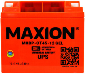 Акумулятор для ДБЖ Maxion MXBP-OT45-12D MXBPOT4512DGEL 45 Аг 12 В
