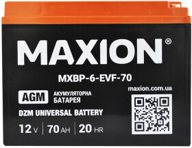 Акумулятор для ДБЖ Maxion MXBT-6-EVF-70 12 V 70 Аг