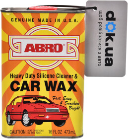 Поліроль для кузова ABRO Heavy Duty Silicone Cleaner & Car Wax