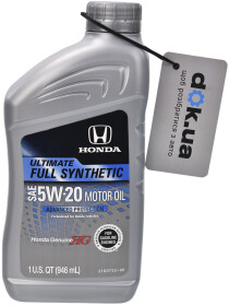 Моторное масло Honda HG Ultimate 5W-20 синтетическое