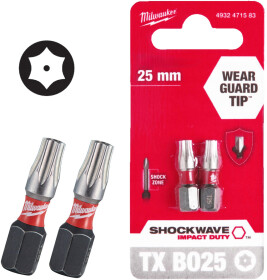 Набор бит Milwaukee Shockwave 4932471583 2 шт.