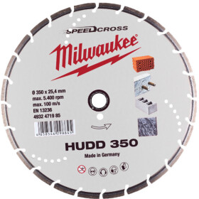 Круг відрізний Milwaukee Speedcross HUDD 4932471985 350 мм