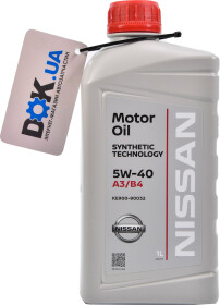 Моторное масло Nissan Motor Oil 5W-40 синтетическое