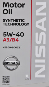 Моторное масло Nissan Motor Oil 5W-40 синтетическое