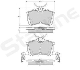 BDS443 Starline Тормозные колодки