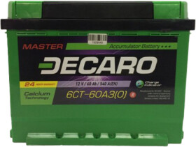 Аккумулятор DECARO 6 CT-60-R Master 66030m