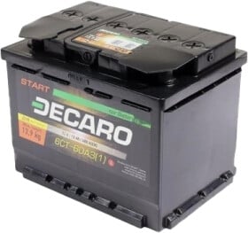 Аккумулятор DECARO 6 CT-60-L Start 6601s