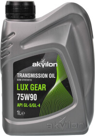 Трансмісійна олива Akvilon Lux Gear GL-4 GL-5 75W-90 напівсинтетична