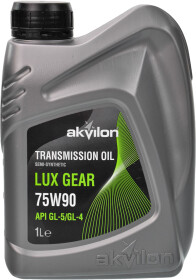 Трансмісійна олива Akvilon Lux Gear GL-5 GL-4 75W-90 напівсинтетична