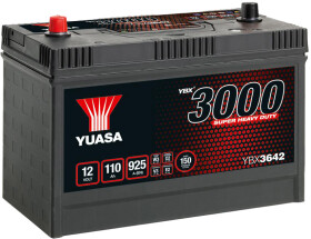 Аккумулятор Yuasa 6 CT-110-L YBX 3000 Super Heavy Duty YBX3642