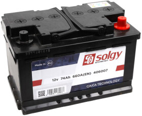 Акумулятор Solgy 6 CT-74-R 406007