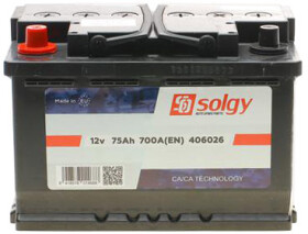 Аккумулятор Solgy 6 CT-75-L 406026