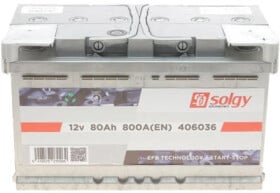 Аккумулятор Solgy 6 CT-80-R 406036