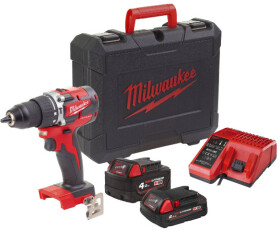 Дриль ударний Milwaukee M18 CBLPD-422C акумуляторний (2 акумулятори + ЗП)