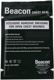Оклюзійна наліпка Beacon Medical Chest Seal НФ-00000023 10x15 см