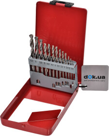 Набір свердл Intertool спіральних по металу SD-0113 1.5-6.5 мм 13 шт.