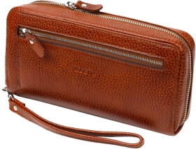 Клатч Karya 21947 без логотипа авто коричневый