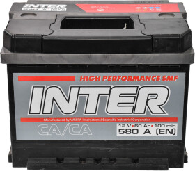 Аккумулятор Inter 6 CT-60-R High Performance SMF INTER12