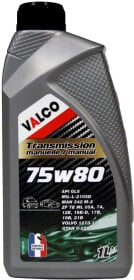 Трансмиссионное масло Valco GL-5 75W-80 синтетическое