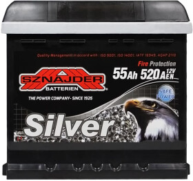 Аккумулятор SZNAJDER 6 CT-55-R Silver 55583