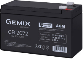Акумулятор для ДБЖ Gemix GB12072 12 V 7.2 Аг