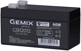 Акумулятор для ДБЖ Gemix GB12012 12 V 1.2 Аг