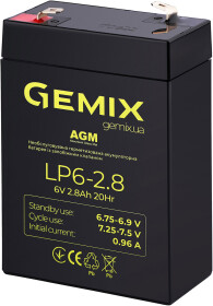 Акумулятор для ДБЖ Gemix LP6-2.8 6 V 2.8 Аг