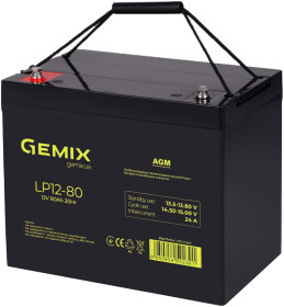 Аккумулятор для ИБП Gemix LP12-80 12 V 80 Ач