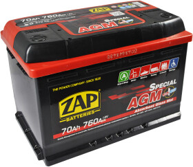 Аккумулятор ZAP 6 CT-70-R AGM Special 57002Z