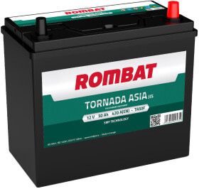 Аккумулятор Rombat 6 CT-50-R Tornada Asia TA50F