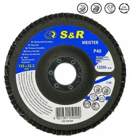 Круг пелюстковий S&R Meister 136125040 зерно 40 125 мм