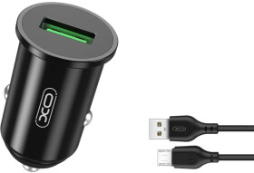 USB зарядка в авто XO TZ12-M-BK