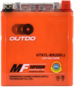 Аккумулятор Outdo 6 CT-7-R Superior MF UTX7L-BSGEL