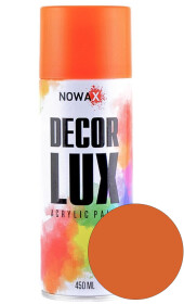 Аерозольна фарба Nowax Decor Lux помаранчова RAL 2004 450 мл