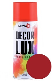Аерозольна фарба Nowax Decor Lux сигнальна червона RAL 3001 450 мл