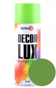Аерозольна фарба Nowax Decor Lux світло-зелена RAL 6018 450 мл