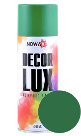 Аерозольна фарба Nowax Decor Lux м'ятно-зелена RAL 6029 450 мл