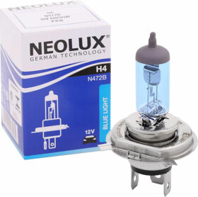Автолампа Neolux® Blue Light H4 P43t 55 W 60 W светло-голубая N472B